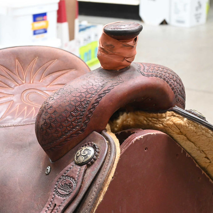 14.5" USED COATS TEAM ROPING SADDLE
