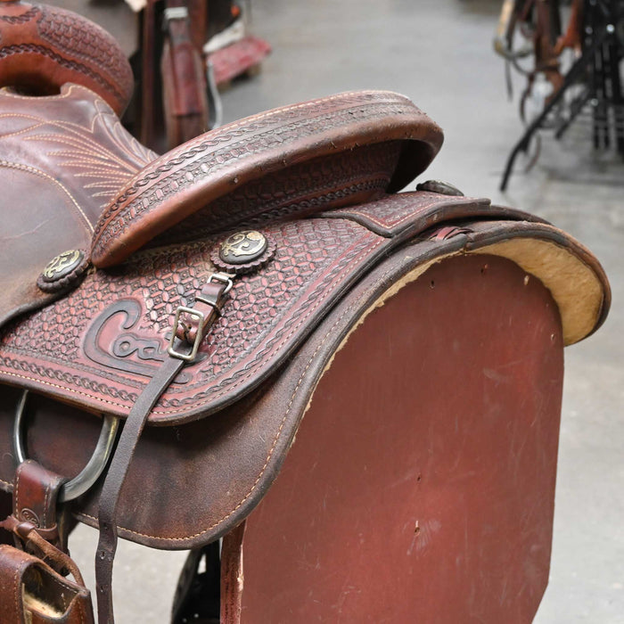 14.5" USED COATS TEAM ROPING SADDLE