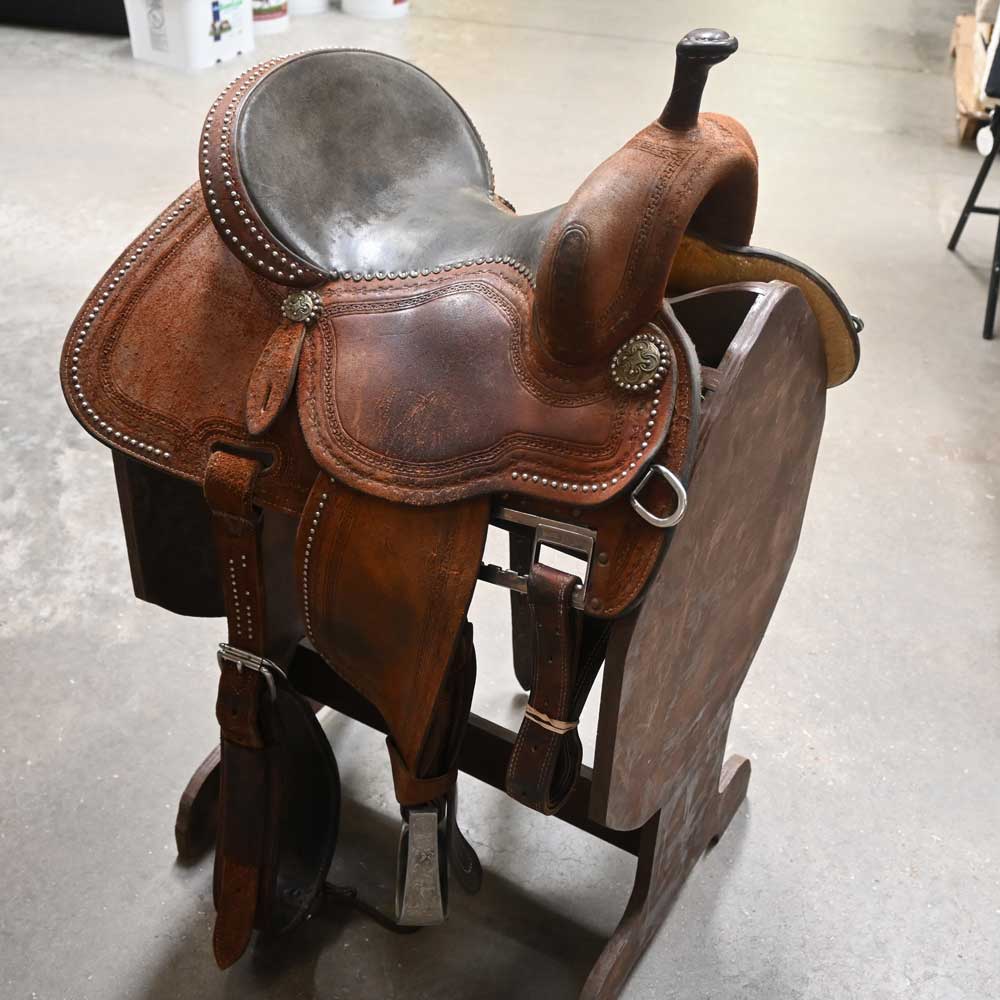 14" USED MARTIN CROWN C BARREL SADDLE Saddles Martin Saddlery   