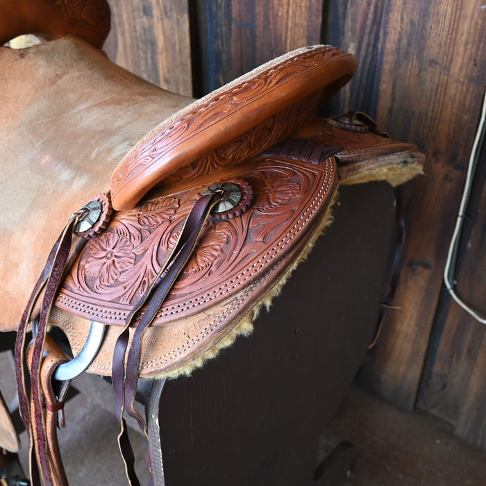 17" USED TESKEY'S RANCH SADDLE Saddles - Used Teskey's Saddlery