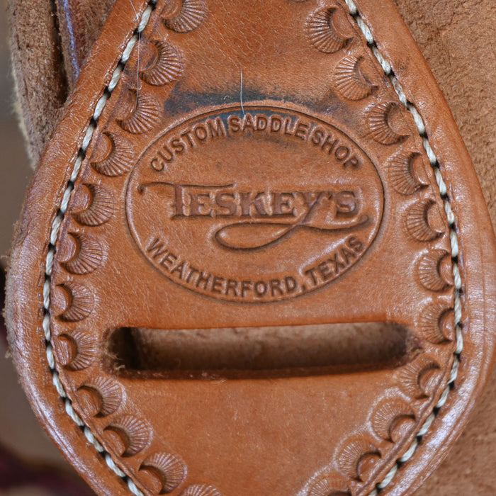 17" USED TESKEY'S RANCH SADDLE Saddles - Used Teskey's Saddlery