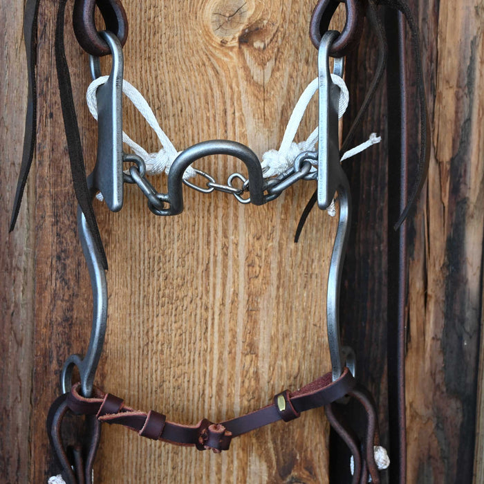 Gordy Alderson Ported Chain Bridle Rig w/Split Ear Headstall Tack - Rigs Gordy Alderson