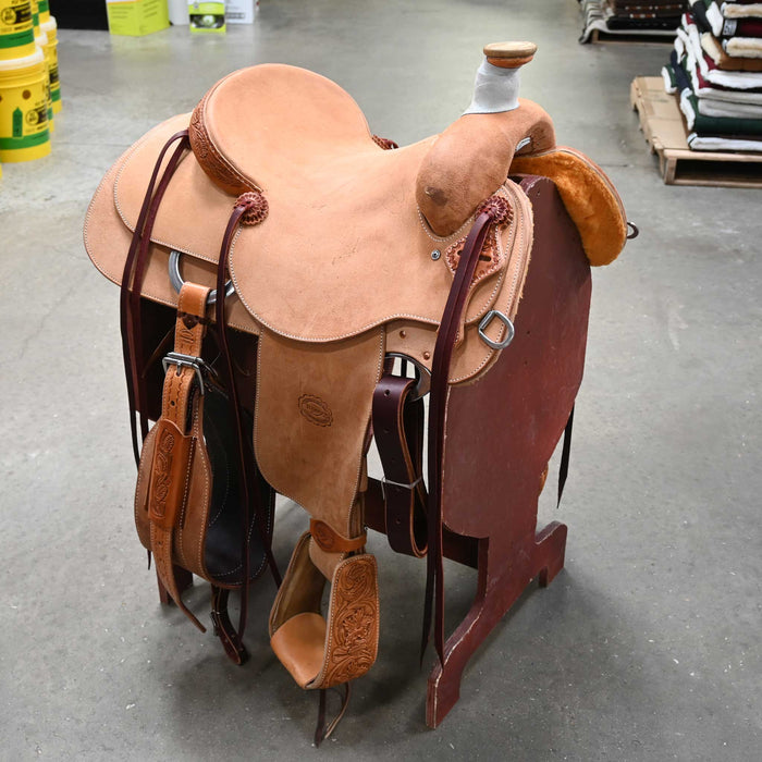 15" TESKEY'S TEAM ROPING SADDLE