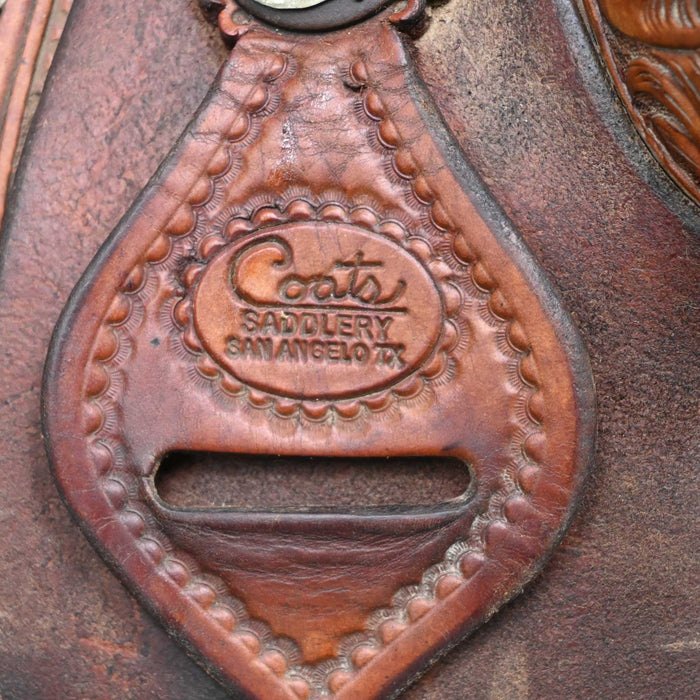 14.5" USED COATS TEAM ROPING SADDLE