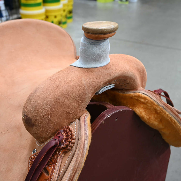15" TESKEY'S TEAM ROPING SADDLE
