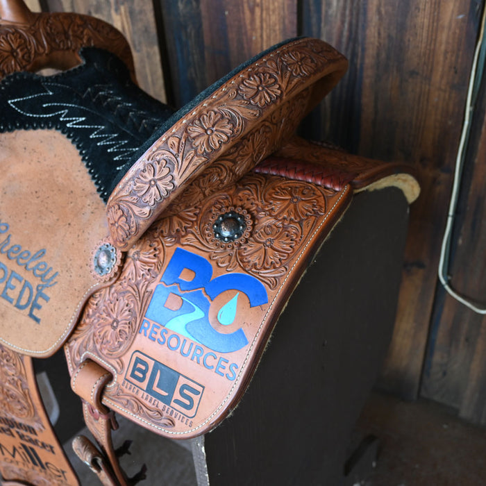 14.5" USED TEXAS SADDLERY BARREL SADDLE Saddles - Used Texas Saddlery