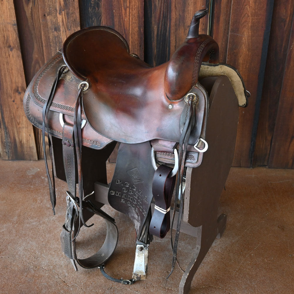 16.5" USED ROO HIDE CUTTING SADDLE Saddles ROO HIDE