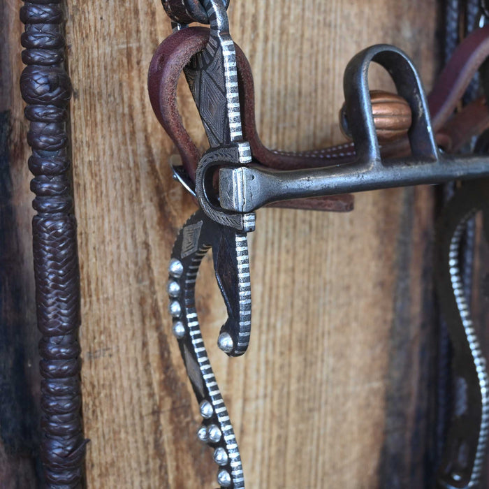 Les Vogt Solid Port Bridle Rig w/Browband Headstall