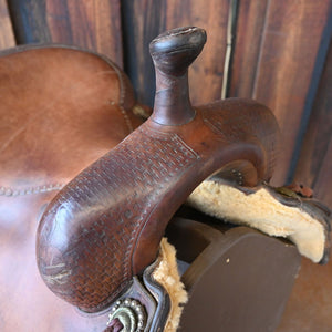 15.5" USED CALVIN ALLEN CUTTING SADDLE Saddles Calvin Allen