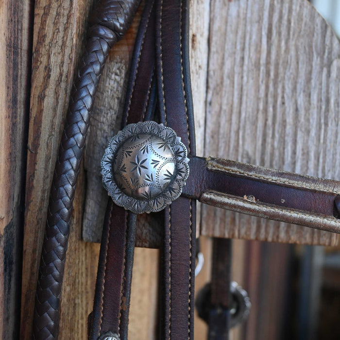 Les Vogt Solid Port Bridle Rig w/Browband Headstall