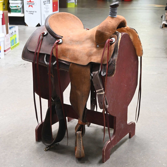 16" USED SLIM GRAHAM RANCH CUTTER SADDLE