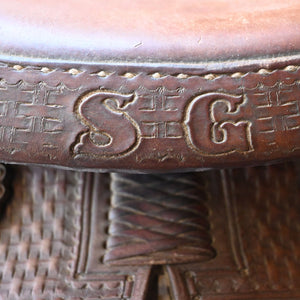 15.5" USED CALVIN ALLEN CUTTING SADDLE Saddles Calvin Allen