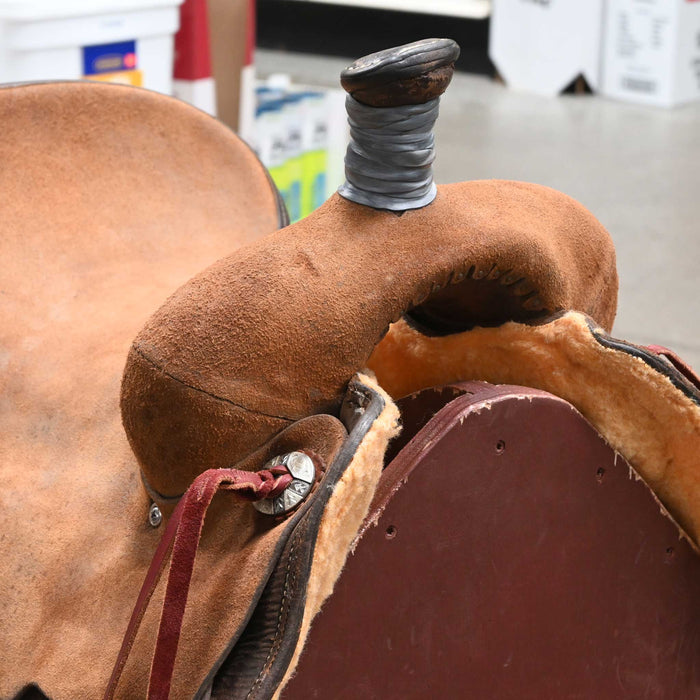 16" USED SLIM GRAHAM RANCH CUTTER SADDLE