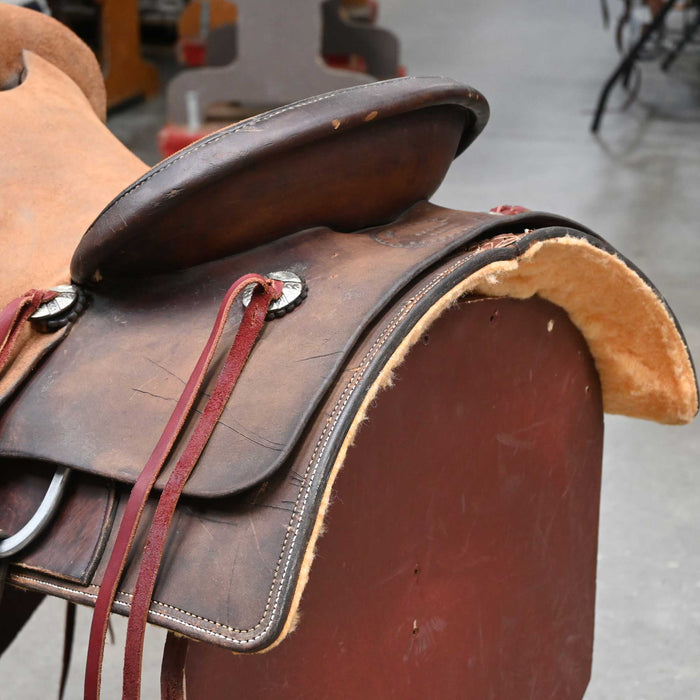 16" USED SLIM GRAHAM RANCH CUTTER SADDLE