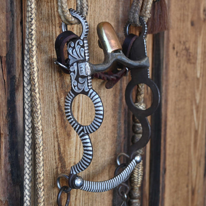 A. Garcia Hooded Port Bridle Rig w/Single Ear Headstall