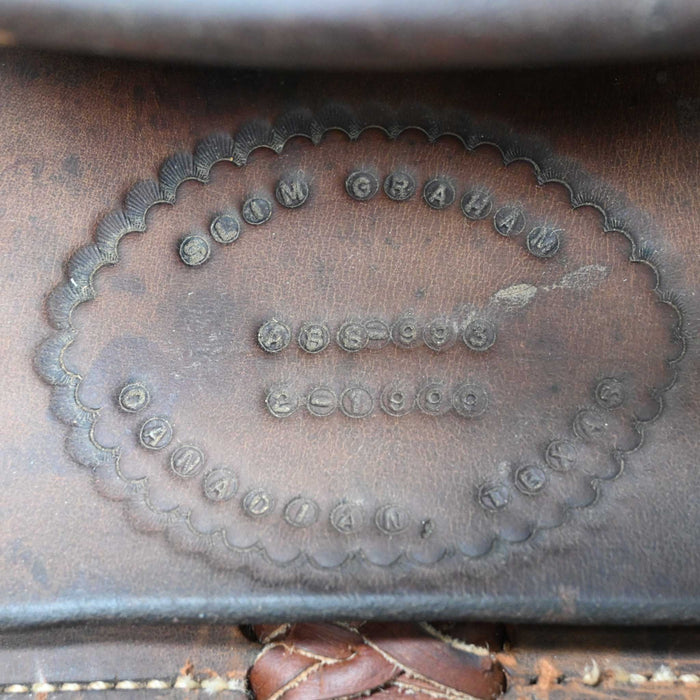 16" USED SLIM GRAHAM RANCH CUTTER SADDLE
