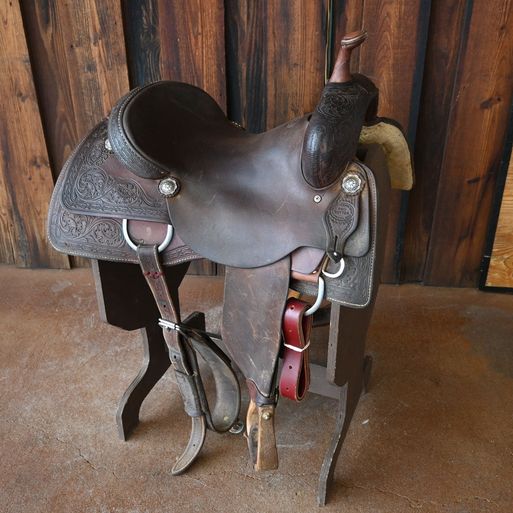 16.5" USED TESKEY'S PRO CUTTING SADDLE Saddles Teskey's Saddlery