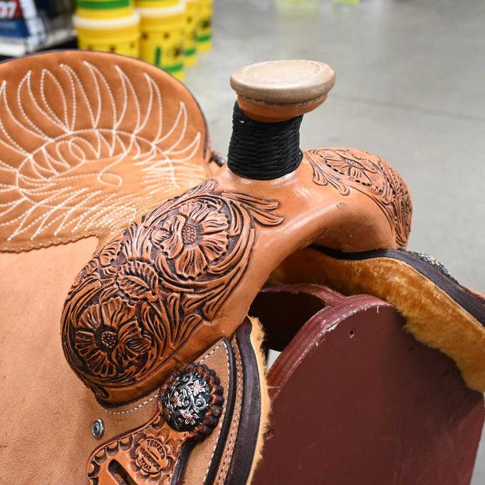 14.5" TESKEY'S TEAM ROPING SADDLE