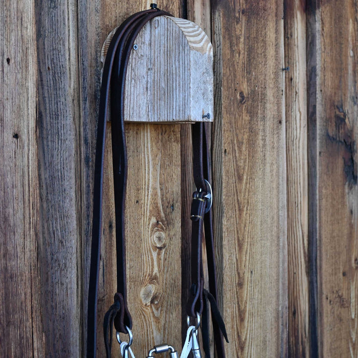 Josh Ownbey Twisted Wire Hinge Port Bridle Rig w/Split Ear Headstall Tack - Rigs Josh Ownbey