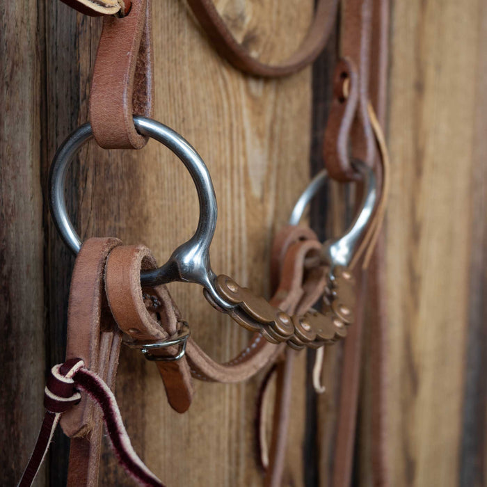 D-Ring Copper Mule Bridle Rig w/All New Leather