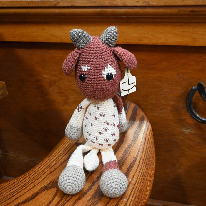 Mabel's Stables Crocheted Cow