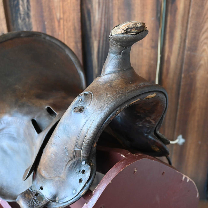 Antique High Back Decoration Saddle