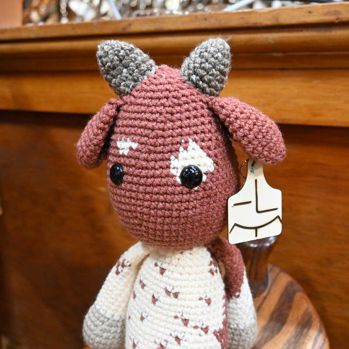 Mabel's Stables Crocheted Cow