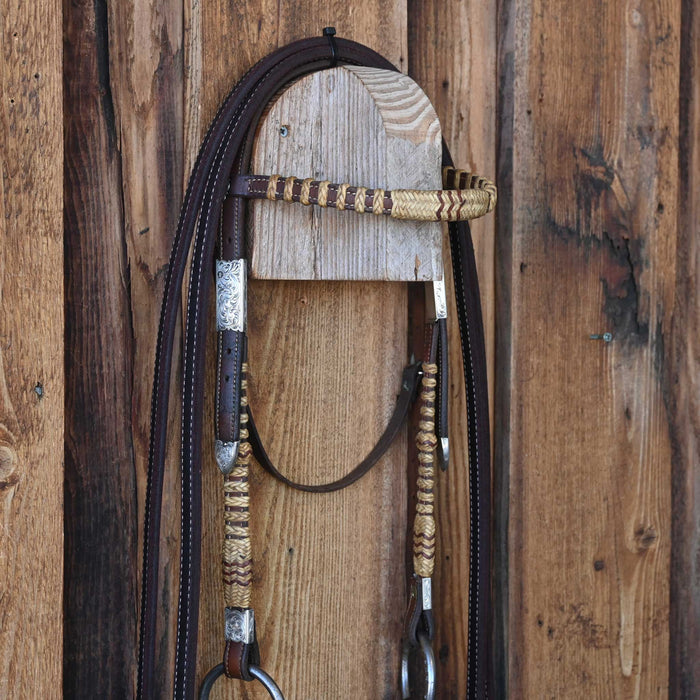 Jim Paul O-Ring Snaffle Bridle Rig w/Browband Headstall