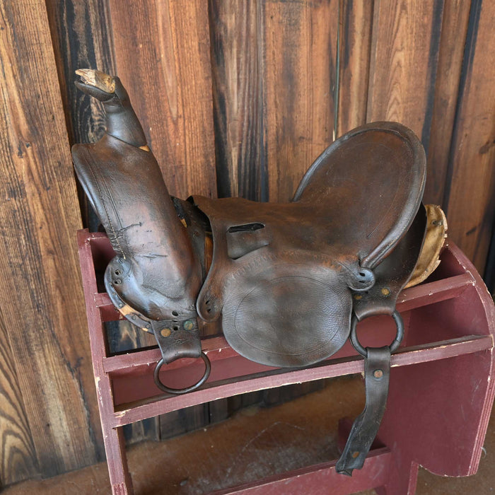 Antique High Back Decoration Saddle