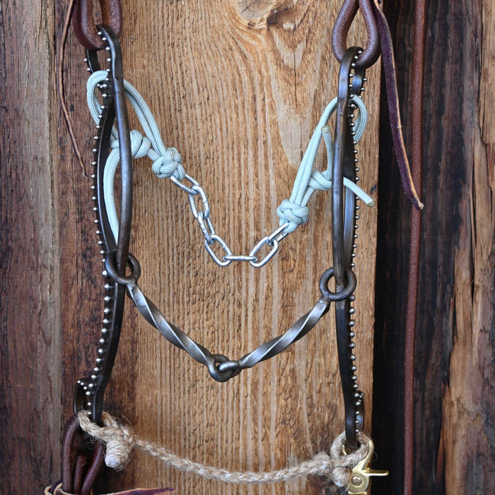 Gordy Alderson Slow Twist Snaffle Bridle Rig w/Single Ear Headstall Tack - Rigs Gordy Alderson