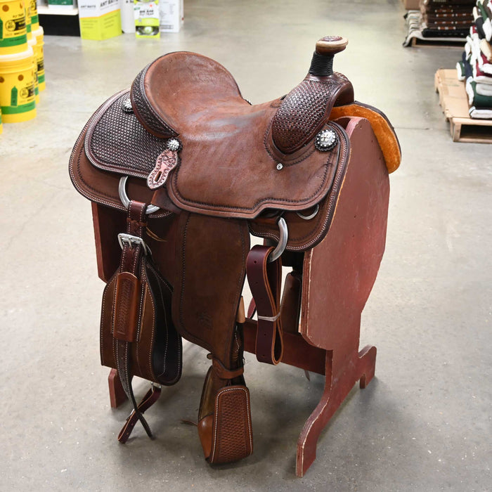 14" PATRICK SMITH TEAM ROPING SADDLE