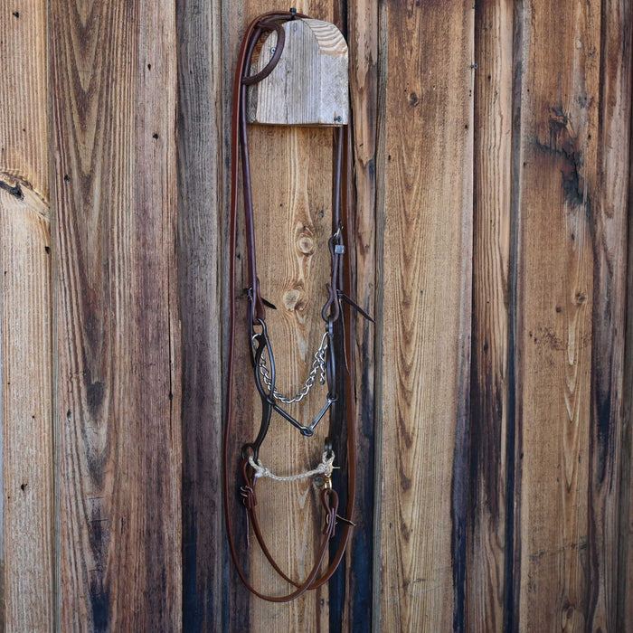 Gordy Alderson Square Snaffle Bridle Rig w/Single Ear Headstall Tack - Rigs Gordy Alderson