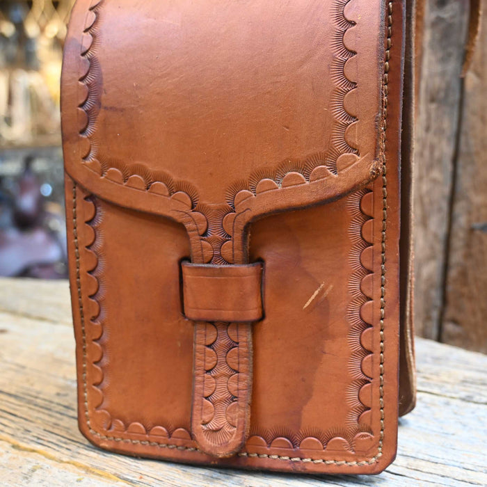 Tooled Horn Saddle Bags Collectibles Teskey's