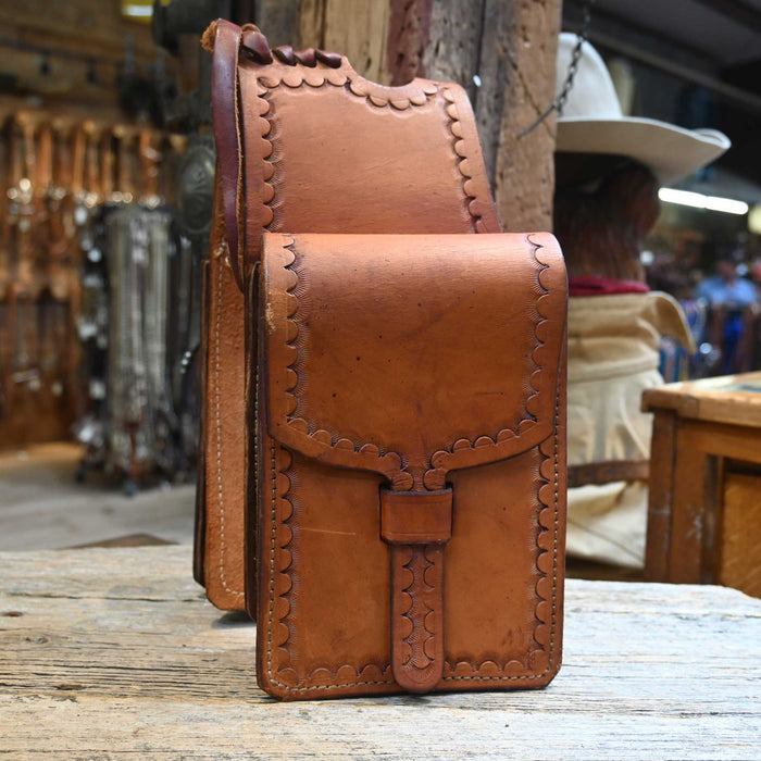 Tooled Horn Saddle Bags Collectibles Teskey's
