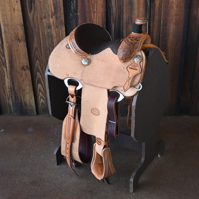 12" TESKEY'S YOUTH TEAM ROPING SADDLE Saddles - New Teskey's Saddlery