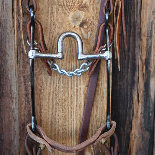 Iron Stob Correction Bridle Rig w/Split Ear Headstall Tack - Rigs Iron Stob