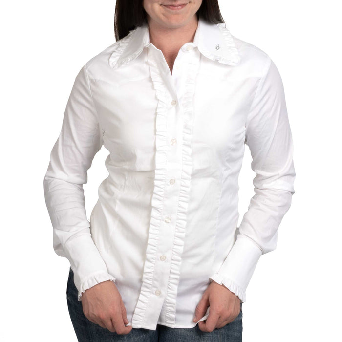 White Frill Signature Button Down Shirt