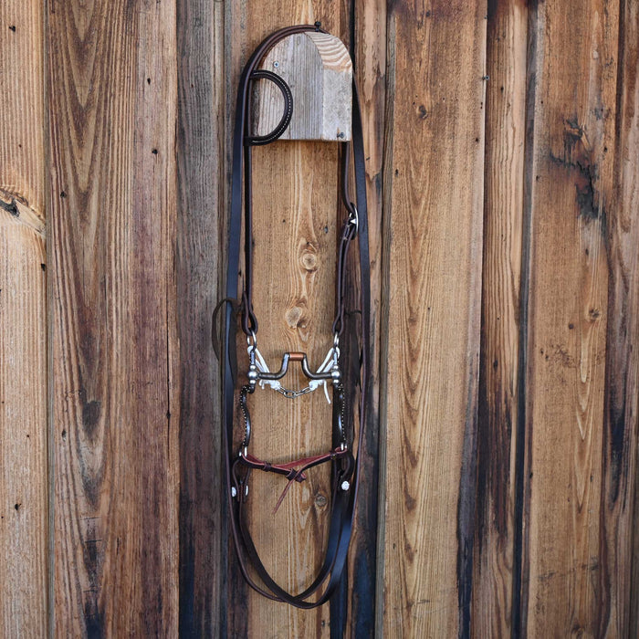 Tom Balding Hinge Port Bridle Rig w/Single Ear Headstall Tack - Rigs Tom Balding