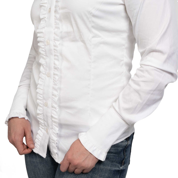 White Frill Signature Button Down Shirt
