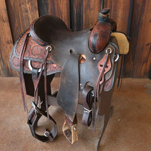 16" USED JEFF SMITH COW HORSE SADDLE Saddles Jeff Smith