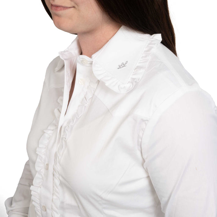 White Frill Signature Button Down Shirt