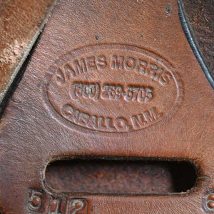 16" USED JAMES MORRIS ROPING SADDLE Saddles James Morris   