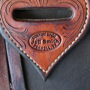 16" USED JEFF SMITH COW HORSE SADDLE Saddles Jeff Smith