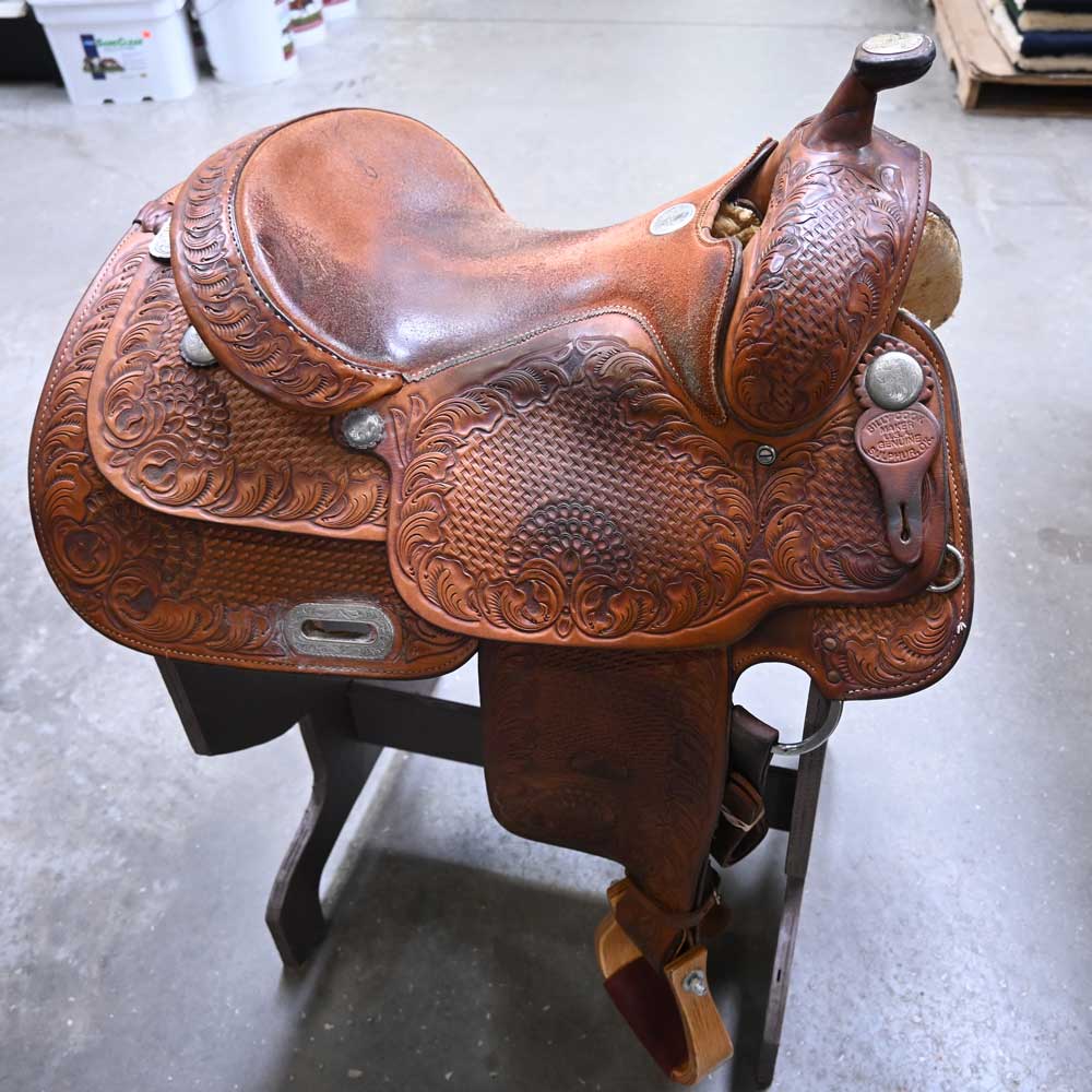 15" USED BILLY COOK PRO REINING SADDLE Saddles Billy Cook   