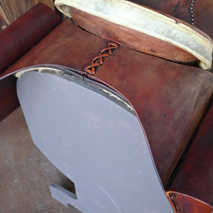 Used Heavy Leather Saddle Bags Collectibles Teskey's