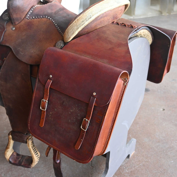 Used Heavy Leather Saddle Bags Collectibles Teskey's