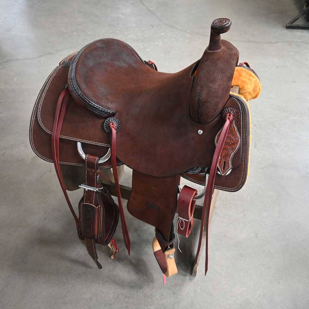 15" TESKEY'S PRO RANCH CUTTING SADDLE Saddles TESKEY'S SADDLERY LLC   