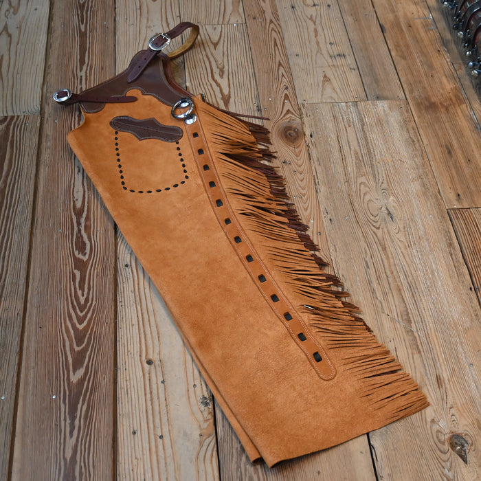 Teskey's Large Roughout Light Rust Shotgun Chaps 2354