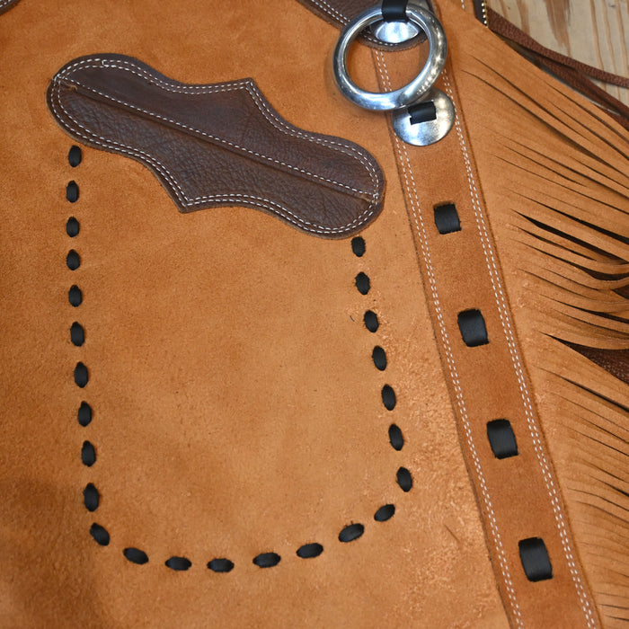 Teskey's Large Roughout Light Rust Shotgun Chaps 2354