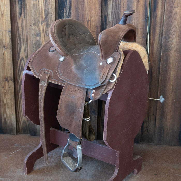 13" USED SHILOH XPRESS BARREL SADDLE Saddles - Used Shiloh Saddlery